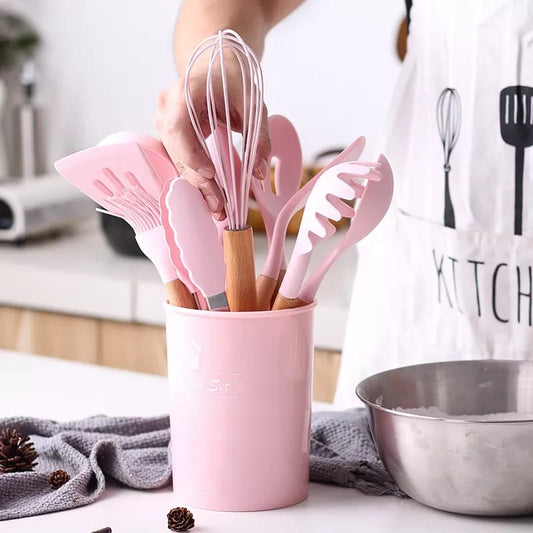 12 PIECES SILICONE UTENSIL SET